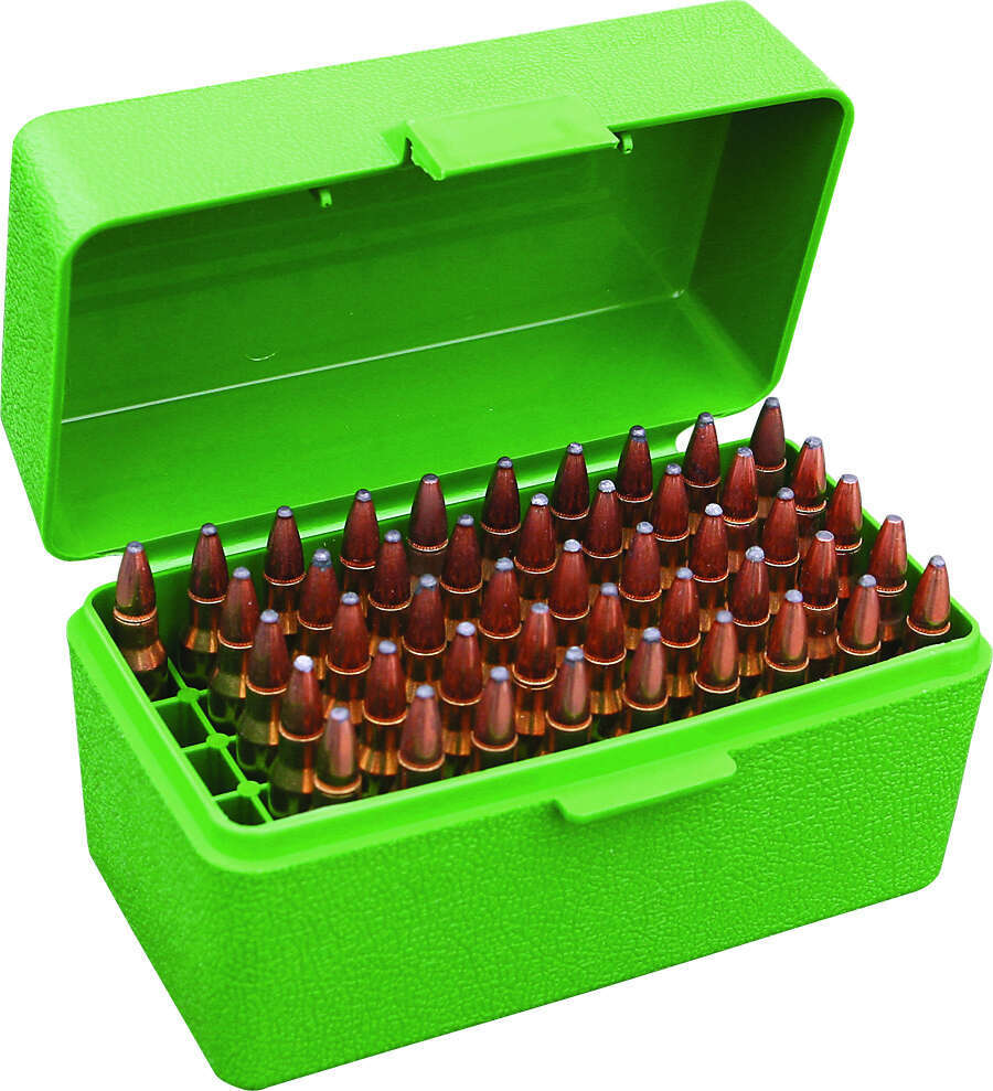 Misc. Accessories MTM Case Gard 4.50" 50 SER XSML RIFLE AMMO BOX 50RD - GREEN